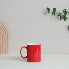 Quà tặng Đại hội Đảng - Bộ 04 ly trụ quai C đỏ 350ml