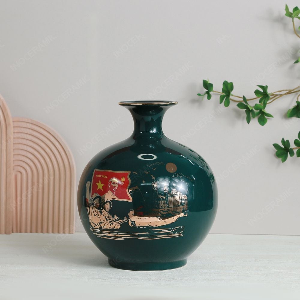 Quả hút lộc men lục Quyết thắng vàng kim