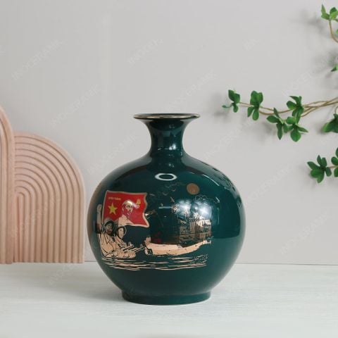 Quả hút lộc men lục Quyết thắng vàng kim