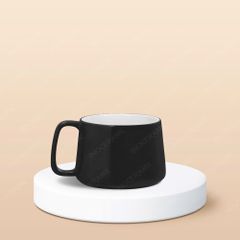 Ly sứ hiện đại quai vuông in logo