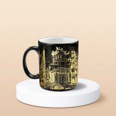 Ly sứ trụ quai C chế tác theo yêu cầu in logo