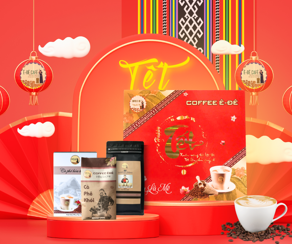 Hộp quà Tết Ê Đê Café – Tết An Khang, Quà Trao Gắn Kết