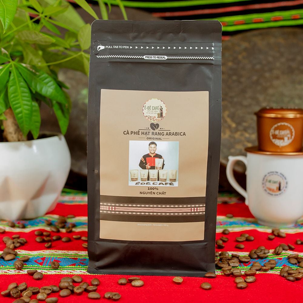 Cà phê Arabica hạt rang nguyên chất  Pha Phin, Pha Máy - Ê Đê Café