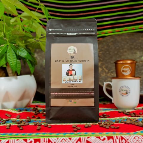 Cà Phê Robusta Hạt Rang Nguyên Chất Pha Phin, Pha Máy - Ê Đê Café