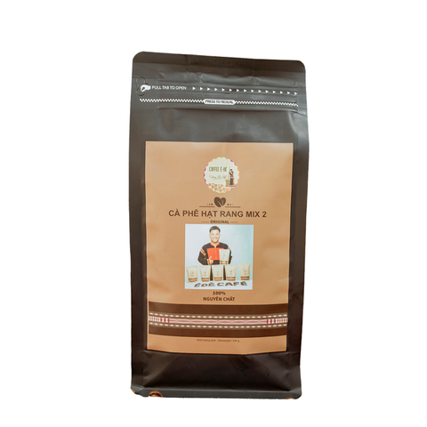 Cà phê Hạt Rang Mix 2 Nguyên Chất Pha Phin, Pha Máy - Ê Đê Café
