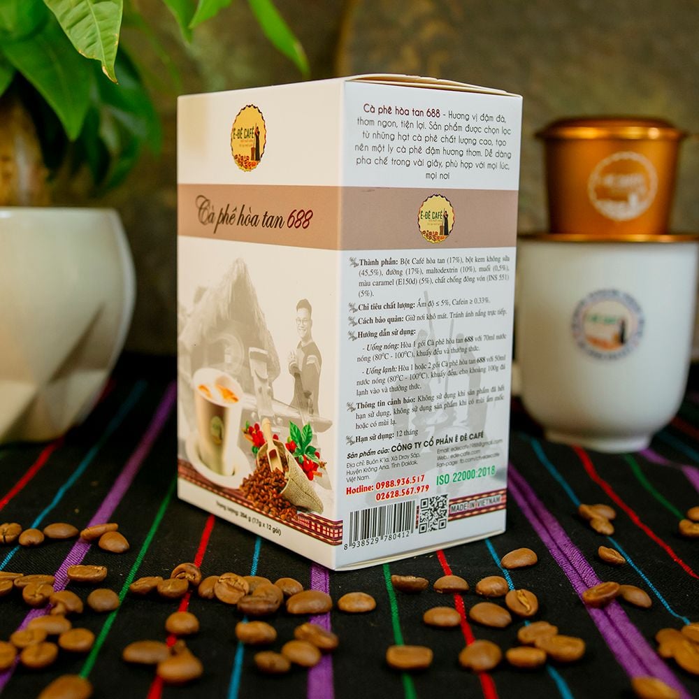 Cà Phê Hòa Tan Vị Nguyên Bản 688 -  Ê Đê Café