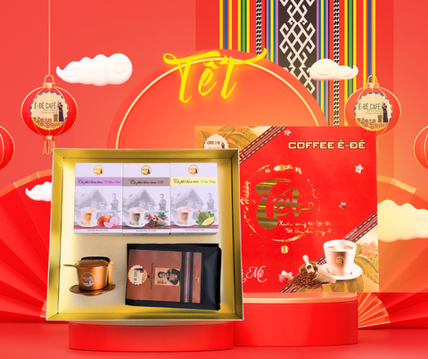 Hộp quà Tết Ê Đê Café – Tết An Khang, Quà Trao Gắn Kết