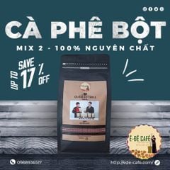 Cà Phê Bột Mix 2 Nguyên Chất Pha Phin, Pha Máy -  Ê Đê Café