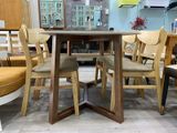  Bàn ăn chân gỗ tần bì (ASH) + mặt đá nhân tạo (chưa bao gồm ghế) 1m4 