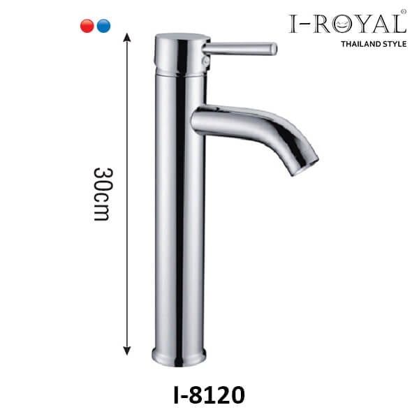 Vòi lavabo nóng lạnh đồng mạ Crom I-8120-1
