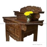  Bàn thờ gỗ tràm màu óc chó 2 tầng 1070 x 610 x 1170 - 1570mm 
