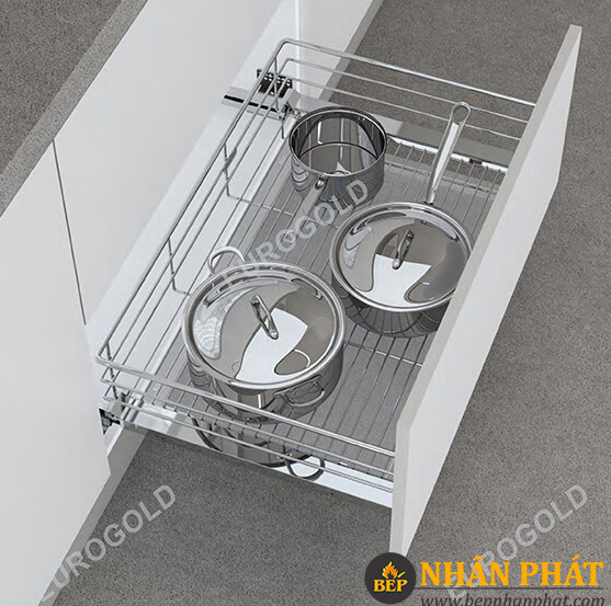 Kệ xoong Inox nan âm tủ EG 6180 (Trưng bày)