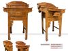 Bàn thờ gỗ gõ 2 tầng 1070 x 670 x 1200 - 1590mm