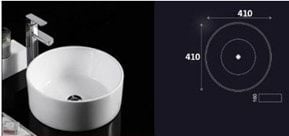  Chậu lavabo tròn đặt bàn Eiffel E-5576 