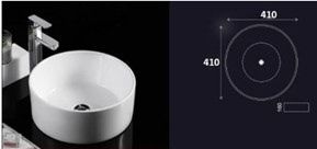 Chậu lavabo tròn đặt bàn Eiffel E-5576