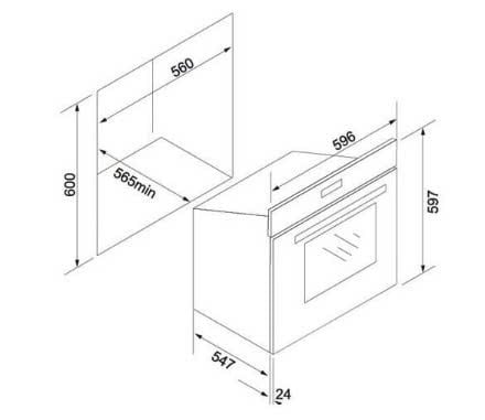 Lò nướng âm tủ Tomate Tom 230 ( Trưng bày) 