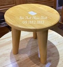 Đôn gỗ sồi 3 chân