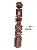 Trụ cầu thang gỗ căm xe size 18cm 