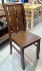  Ghế 2 lá dọc gỗ sồi phủ màu óc chó 420 x 430 x 970mm - Giá gốc: 980.000đ 