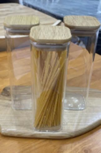 Hũ thủy tinh vuông 60x60x190