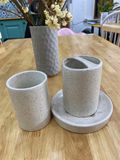  Set ống cắm bàn chải (Cốc nước, khay xà phồng, ống cắm bàn chải) 
