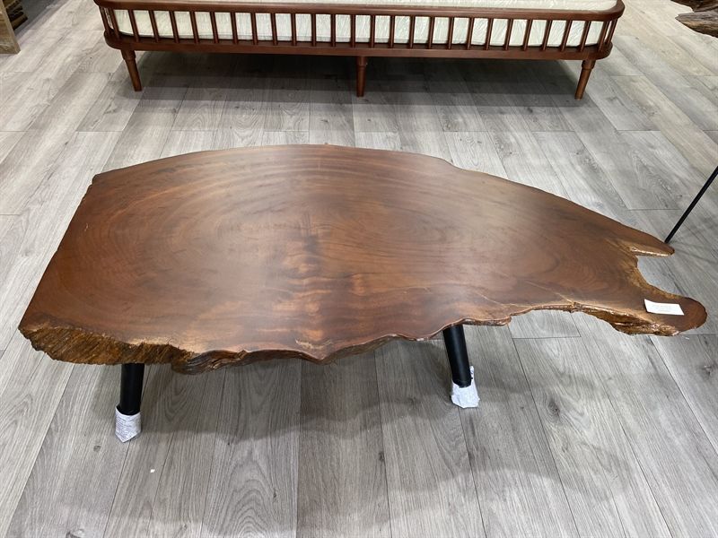 Bàn sofa gỗ gõ chân gỗ