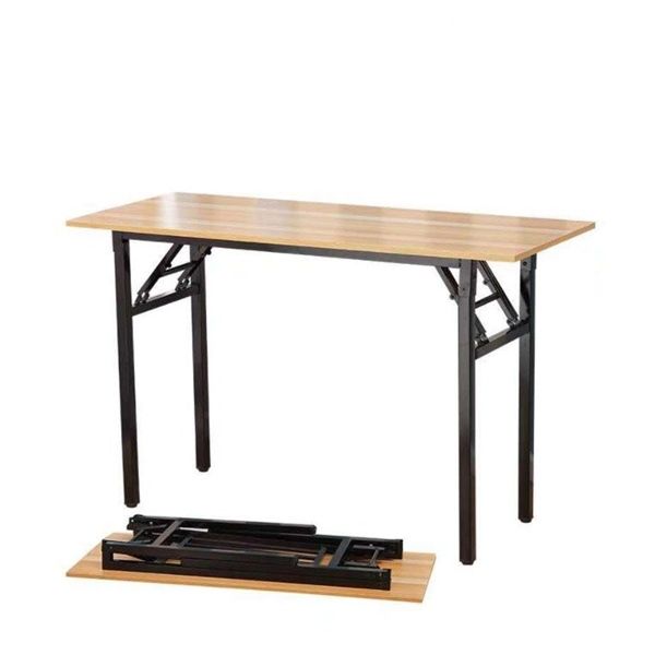 Bàn học / bàn làm việc gỗ MDF chống ẩm phủ Melamin, khung sắt chân gấp gọn 1m2 - mặt bàn ngẫu nhiên