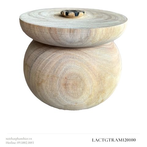  Chân tiện gỗ tràm D120 x H100mm 