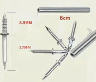 Đinh 2 đầu kèm ống đinh
