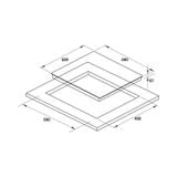  Bếp điện 3 vùng nấu Hafele HC-R603D 536.01.901 ( Trưng bày) 