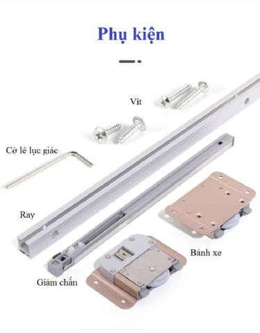  Bánh xe cửa lùa giảm chấn Hammered 