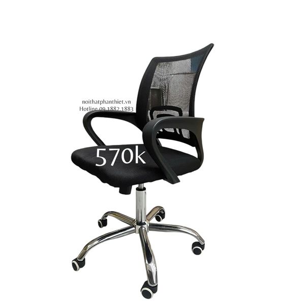 Ghế xoay lưng lưới đen