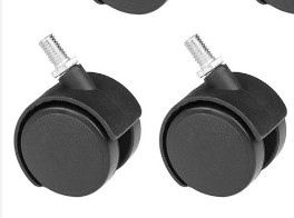  Bánh xe nhựa đen 