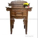  Bàn thờ gỗ tràm màu óc chó 2 tầng 1070 x 610 x 1170 - 1570mm 