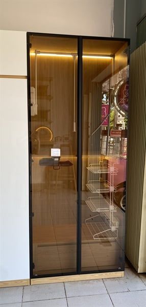 Tủ áo MDF chống ẩm AC cánh kính khung nhôm (không bao gồm PK và đèn led) 960 x 600 x 2400mm
