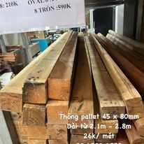Thông pallet 45 x 80 x 3100 mm