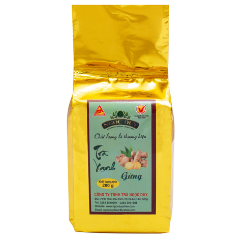 Trà Xanh Ướp Gừng 200 gam