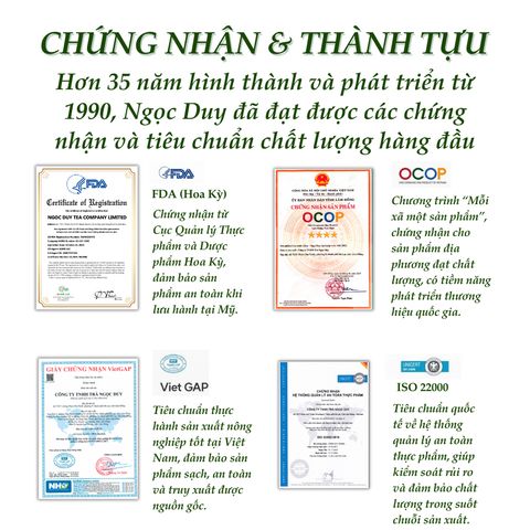 Trà Gừng Túi Lọc Ngọc Duy – 100% Gừng Tươi Tự Nhiên Ấm bụng – Tăng đề kháng