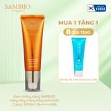 [Tặng TDC Eveline] Kem chống nắng SAMBIJO nâng tông trắng hồng tinh chất Caviar SPF50+/PA++++ 40ML