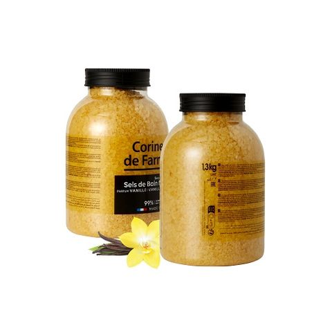 [Tặng TDC Eveline] Muối tắm Corine de Farme - Hương Vani 1.3Kg