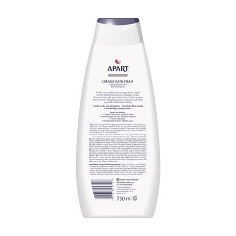 Gel tắm tạo bọt Apart dưỡng ẩm, mềm mịn da chiết xuất hoa mộc lan 750ML