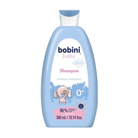 Dầu gội trẻ em Bobini Baby dịu nhẹ, không cay mắt 1+ ngày tuổi 300ML