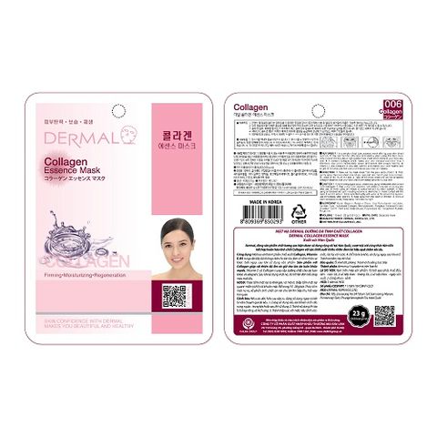 Mặt nạ Dermal dưỡng da tinh chất collagen 23g