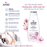 Gel tắm tạo bọt Apart dưỡng ẩm, mềm mịn da chiết xuất hoa mộc lan 750ML