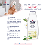 Gel tắm tạo bọt Apart mềm mịn chiết xuất hoa nhài 750ML