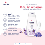 Gel tắm Apart dưỡng ẩm, mềm mịn da chiết xuất hoa violet 500ML