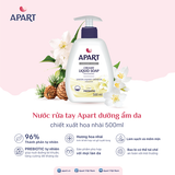 Nước rửa tay Apart dưỡng ẩm da chiết xuất hoa nhài 500ML