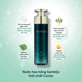 Nước hoa hồng dưỡng ẩm SAMBIJO chống nhăn, phục hồi da tinh chất Caviar 120ML
