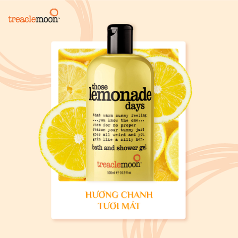 Gel tắm Treaclemoon hương chanh 500ML