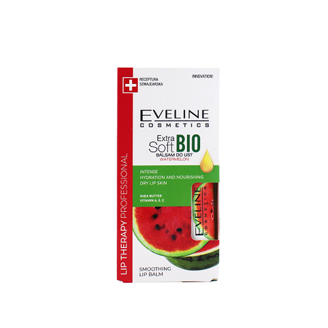Son dưỡng Eveline Extra Soft Bio làm dịu môi hương dưa hấu 4g